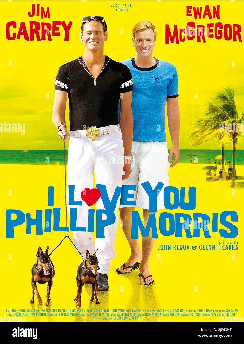 JIM CARREY EWAN MCGREGOR POSTER I LOVE YOU PHILLIP MORRIS 2009 Stock 