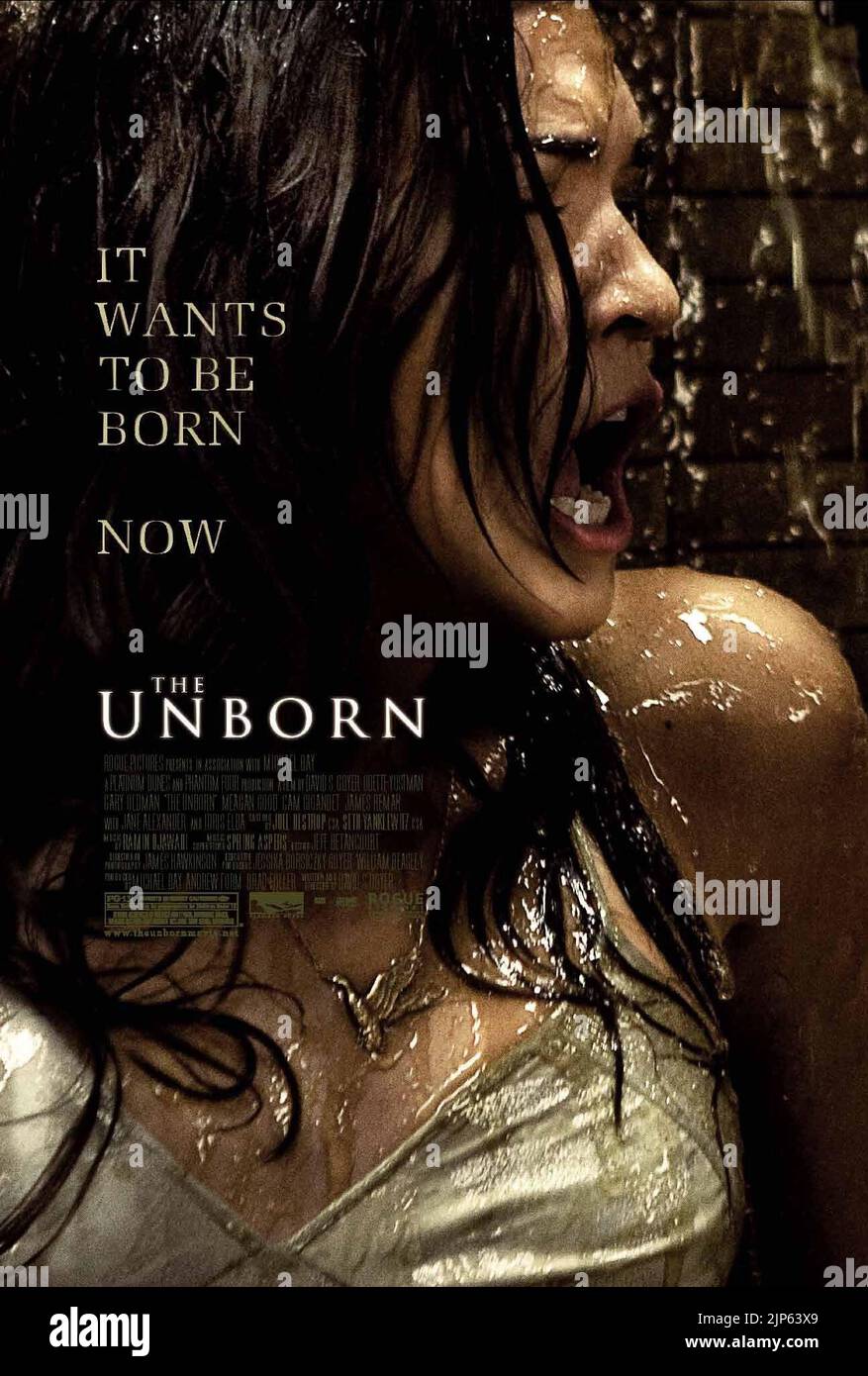 ODETTE YUSTMAN POSTER, THE UNBORN, 2009 Stock Photo