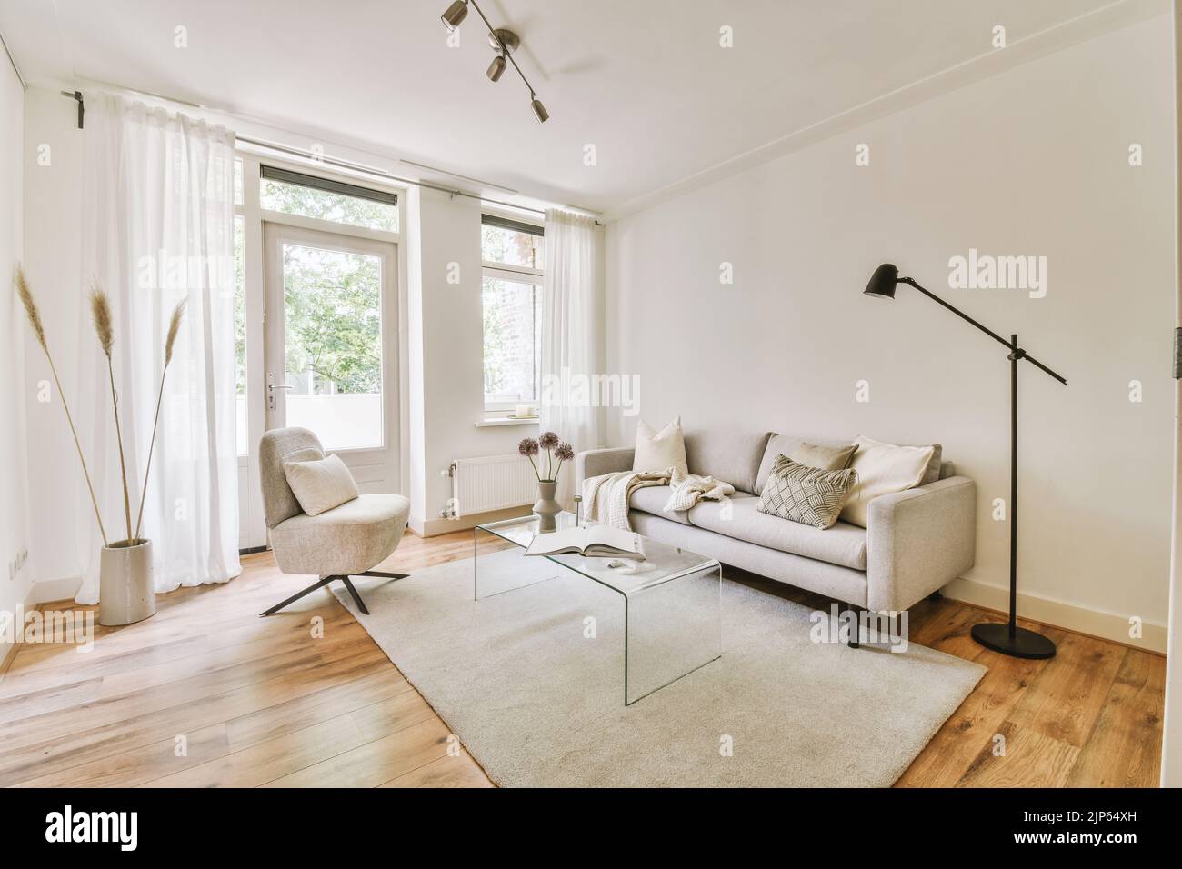 Contemporary Minimalist Style Interior Design Of Light Studio Apartment Photo Inspiration
