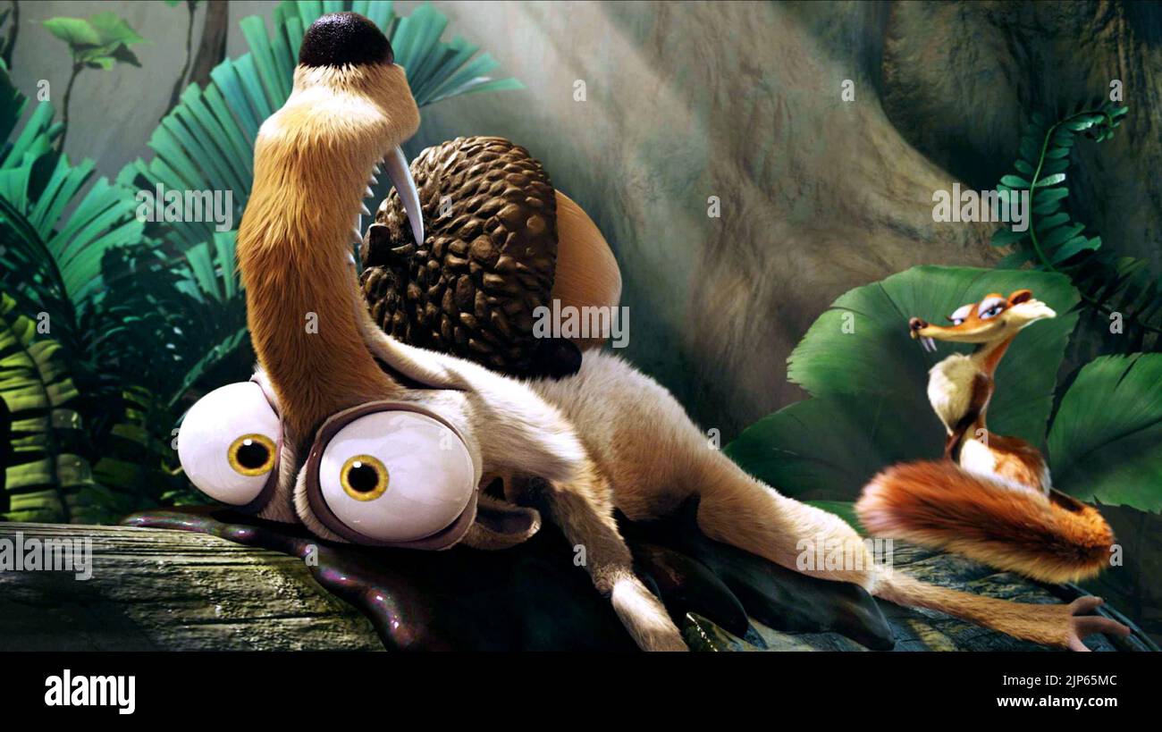 SCRAT, SCRATTE, ICE AGE: DAWN OF THE DINOSAURS, 2009 Stock Photo