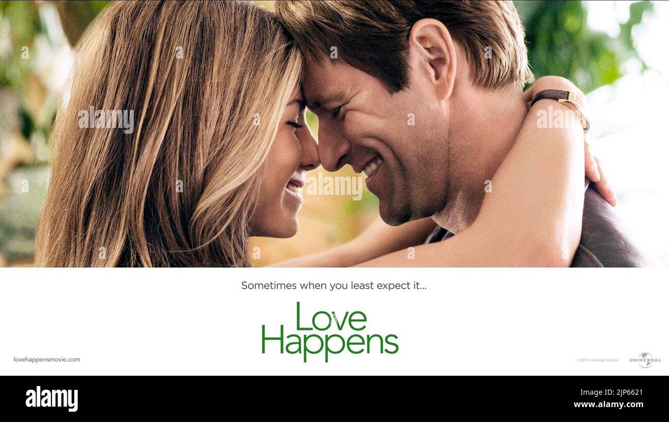 JENNIFER ANISTON, AARON ECKHART POSTER, LOVE HAPPENS, 2009 Stock Photo