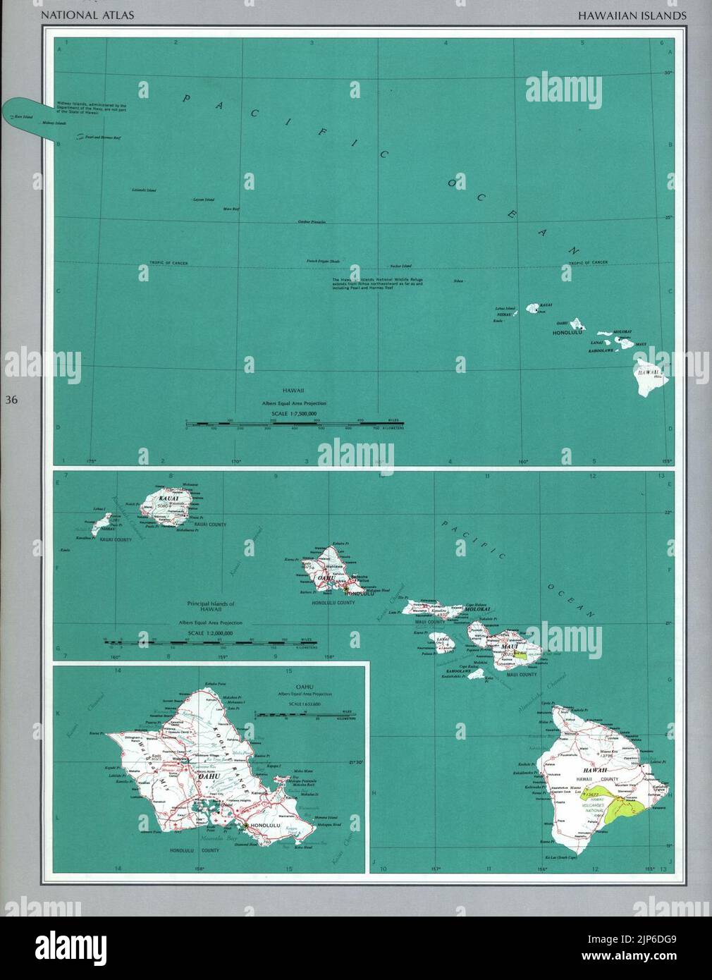 The national atlas of the United States of America Stock Photo Alamy