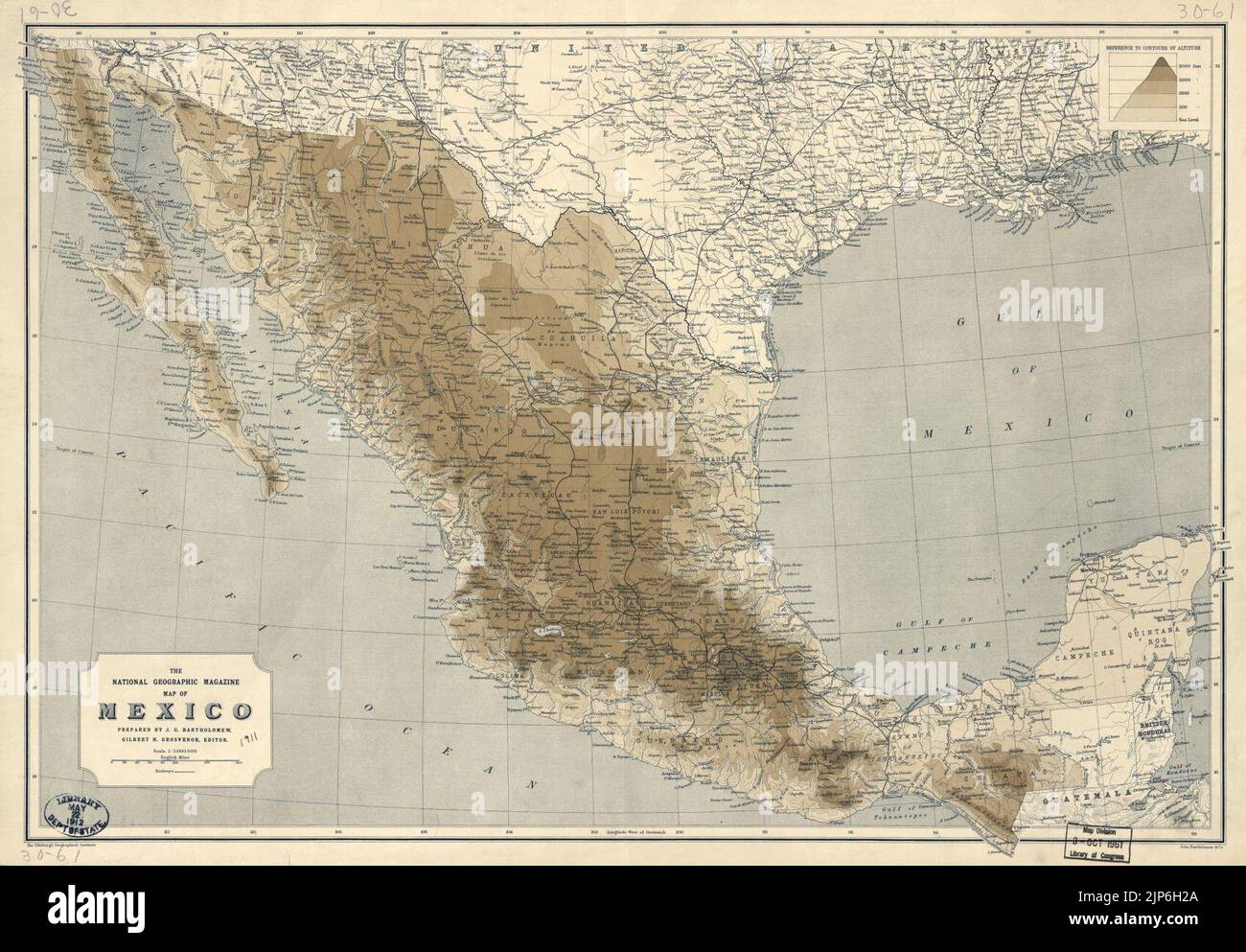 The National Geographic Magazine Map Of Mexico Stock Photo Alamy The National Geographic Magazine Map Of Mexico 2JP6H2A 