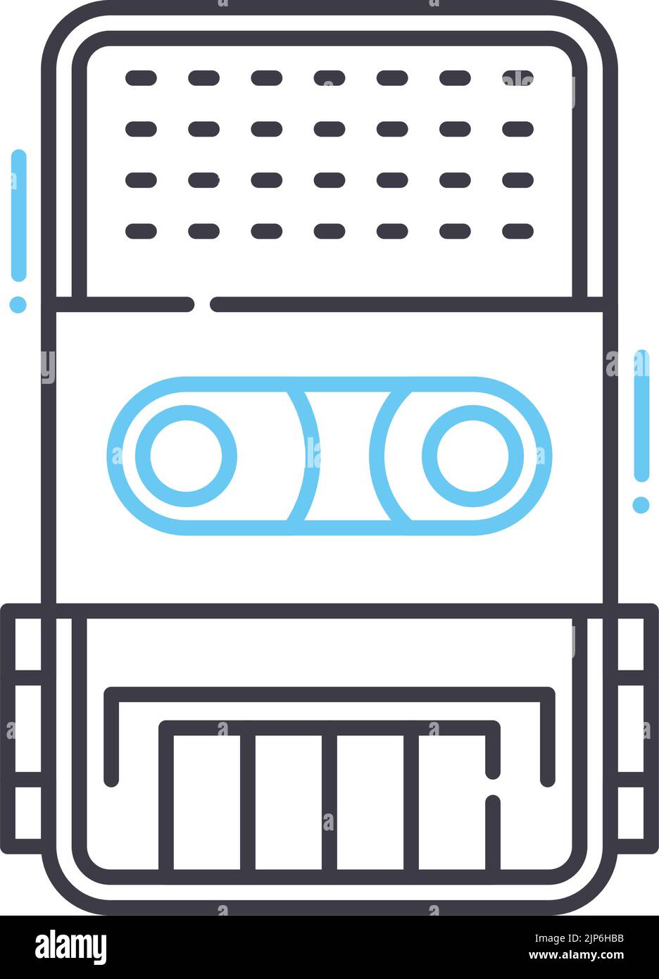 entry line icon, outline symbol, vector illustration, concept sign Stock Vector