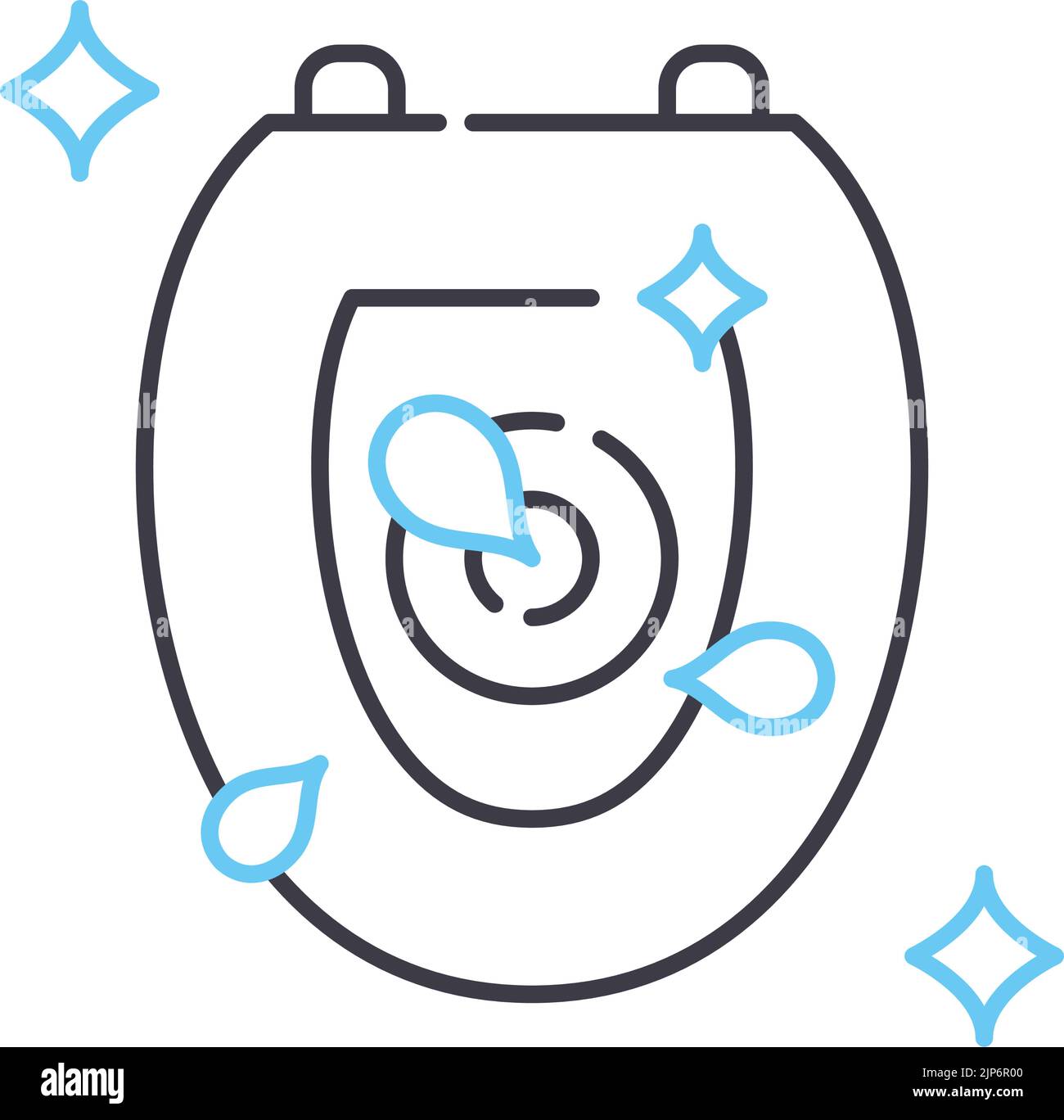clean flush line icon, outline symbol, vector illustration, concept sign Stock Vector