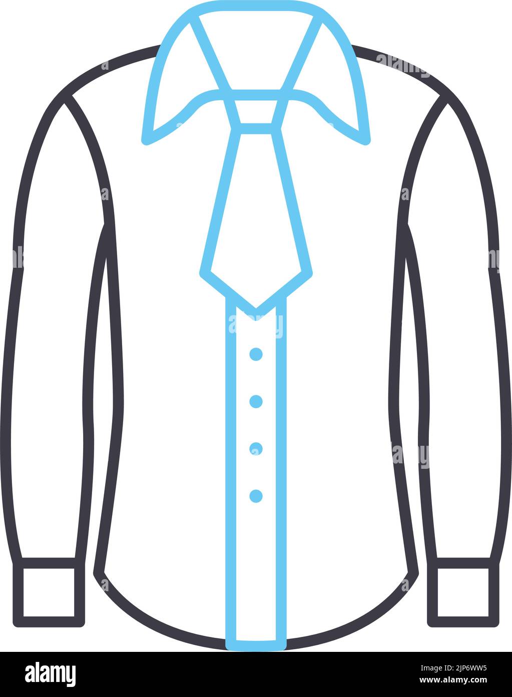 Business Shirt Line Icon Outline Symbol Vector Illustration Concept dress-code-smart-casual-male-deals