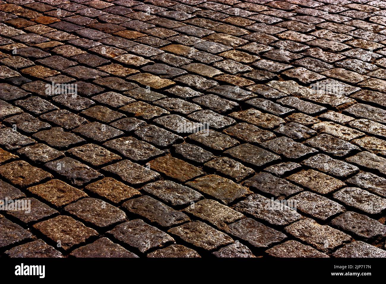 Beautiful paving stone illuminated by the sun Stock Photo Alamy