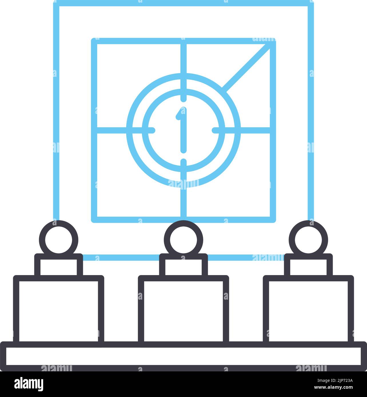 entertainment line icon, outline symbol, vector illustration, concept ...