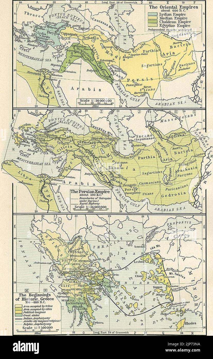 William R Shepherd The Orient, 600-500 B.C. The Beginnings of Historic Greece, 700-600 B.C ...