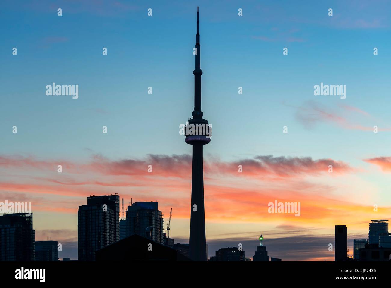 Broadcasting CN Tower in Toronto, Canada Stock Photo