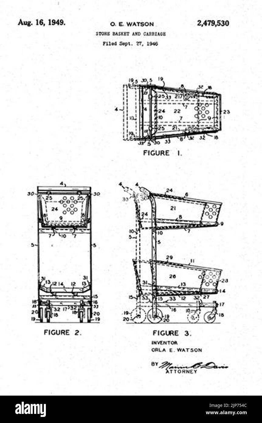 The original twobasket Telescope Cart designed by Orla Watson Stock
