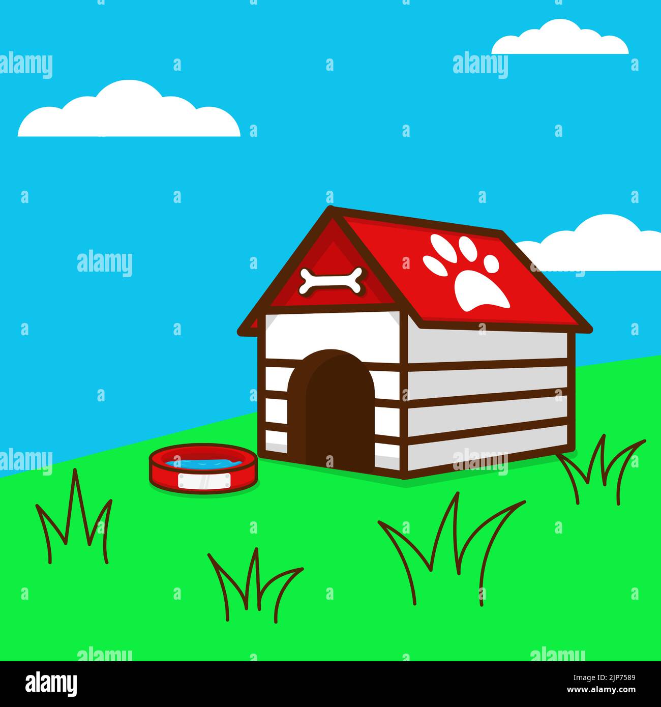 dog house vector illustration Stock Vector Image & Art Alamy