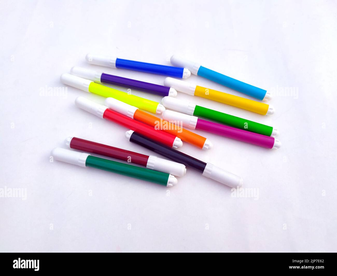 Multi Colored Marker Isolated on White Background Stock Photo Alamy