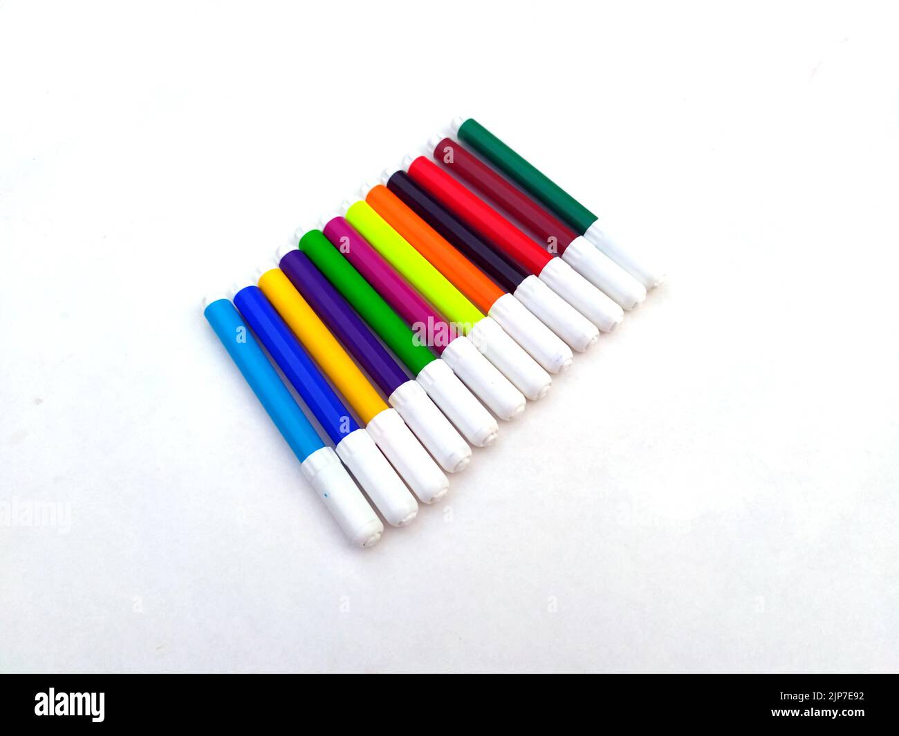 Multi Colored Marker Isolated on White Background Stock Photo Alamy
