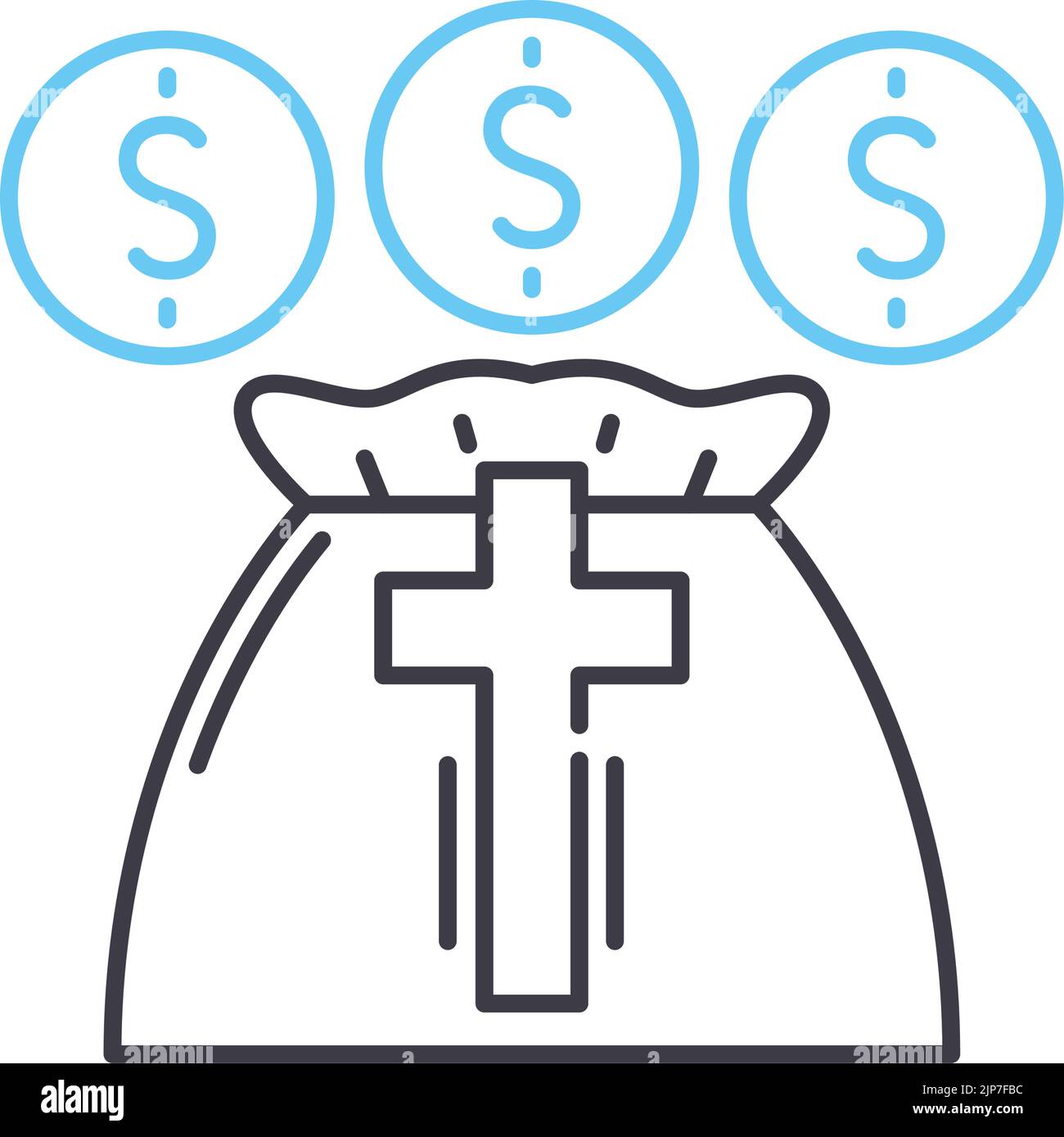 Cash And Money Line Icon Outline Symbol Vector Illustration Concept