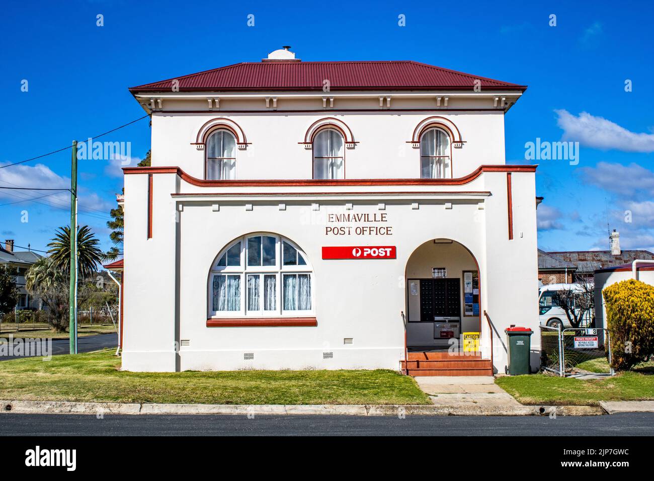 A modern house with cloudy blue sky Stock Photo - Alamy