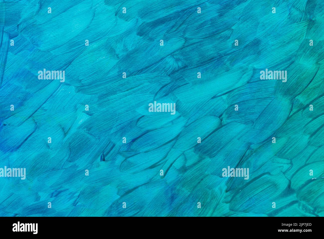 blue color painted acrylic background texture Stock Photo