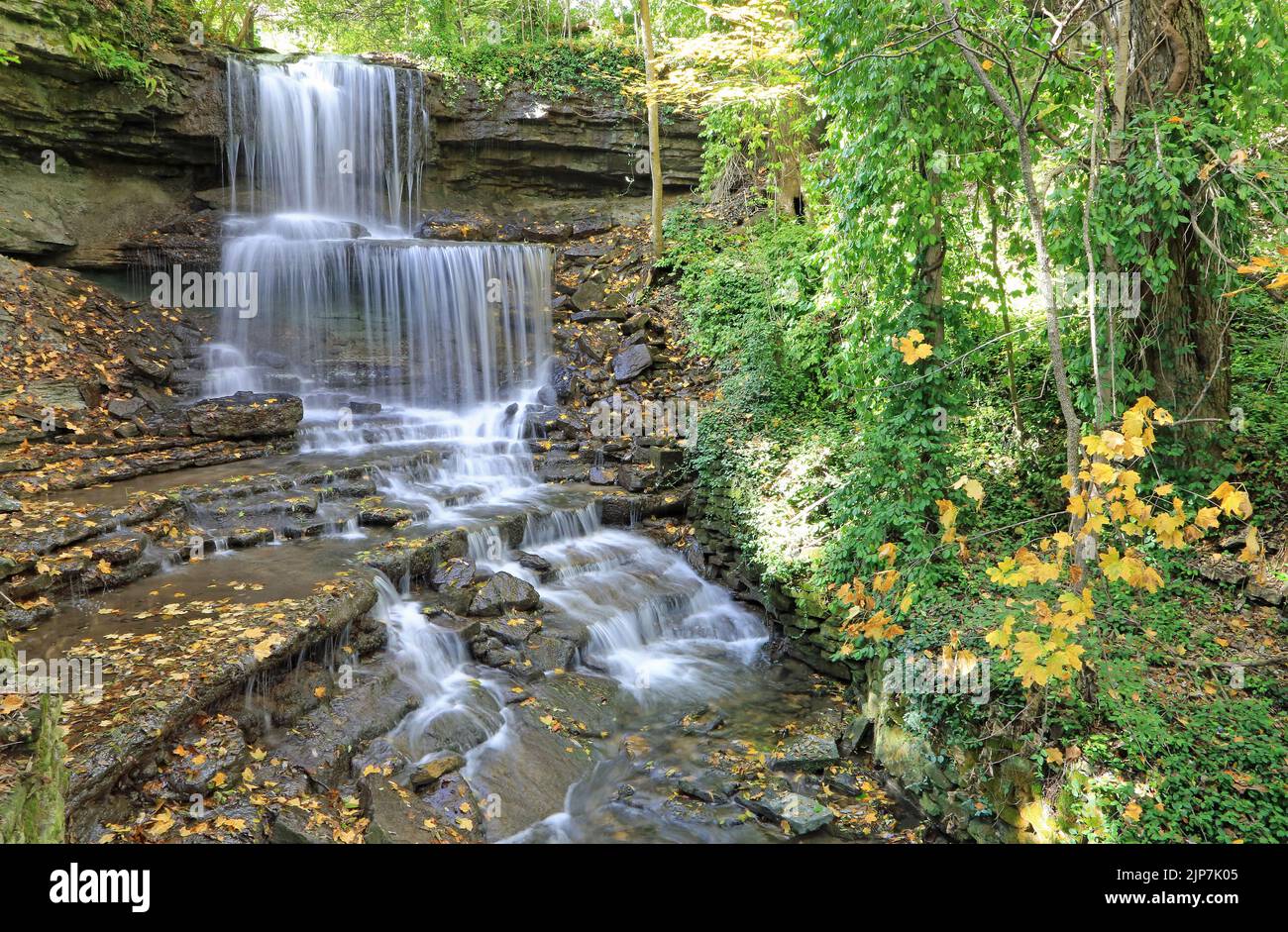 Beautiful West Milton Cascades Ohio Stock Photo Alamy