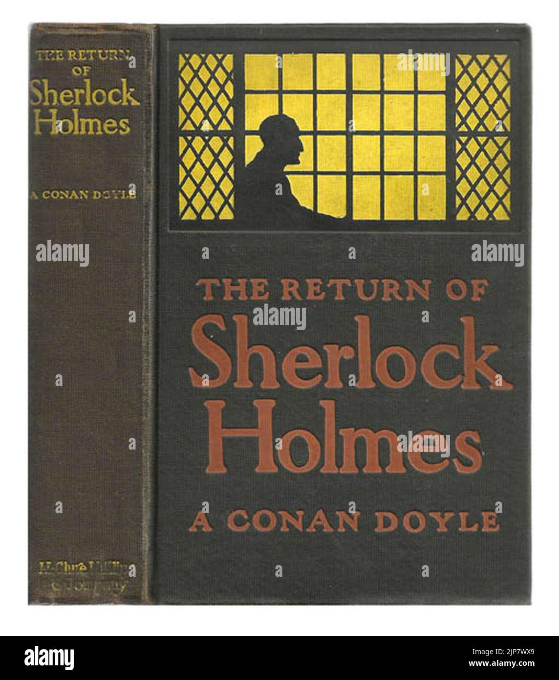 The return of sherlock holmes cover 1905 stock photo alamy