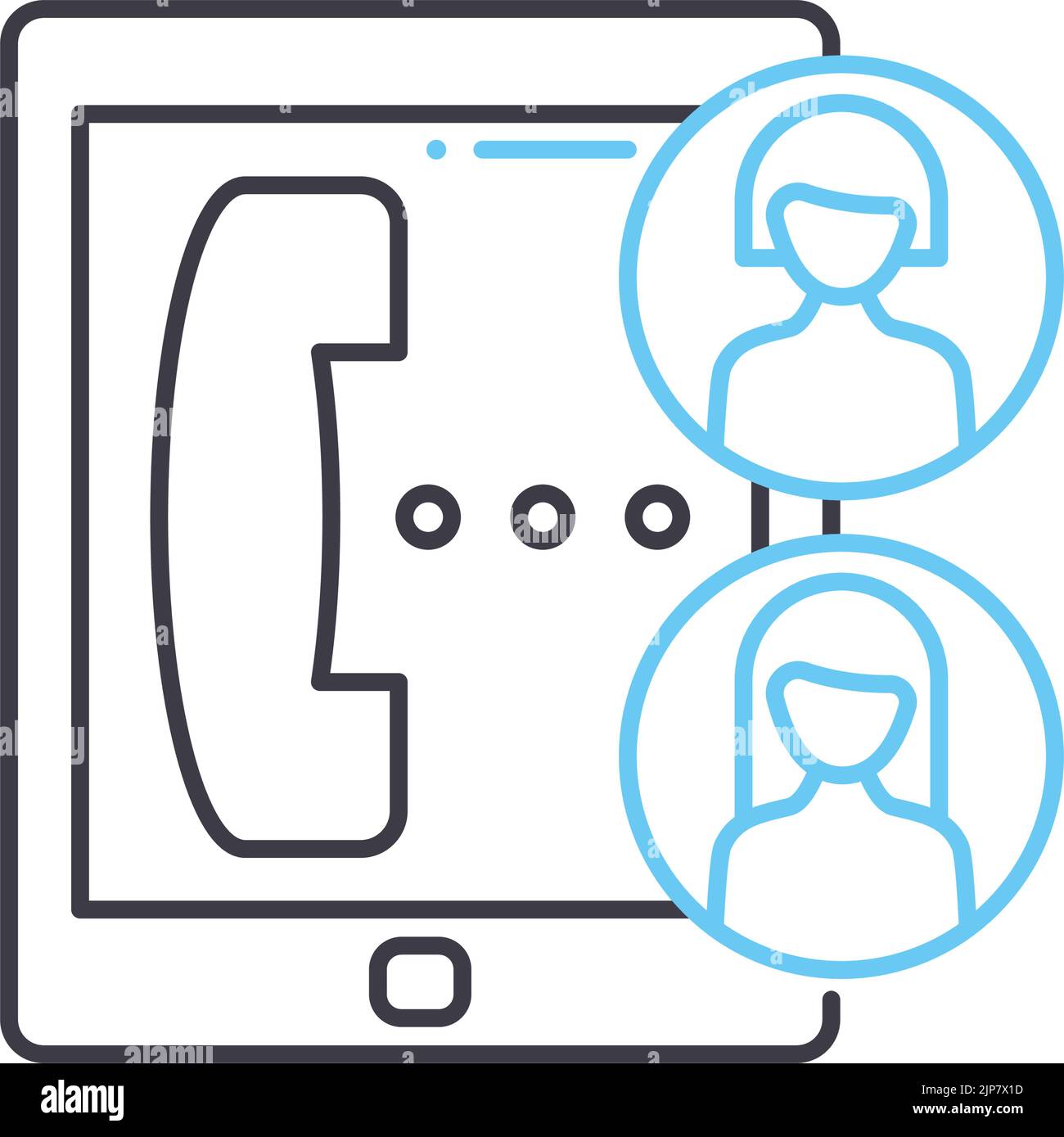 Video conferencing webinar chat Cut Out Stock Images & Pictures - Alamy