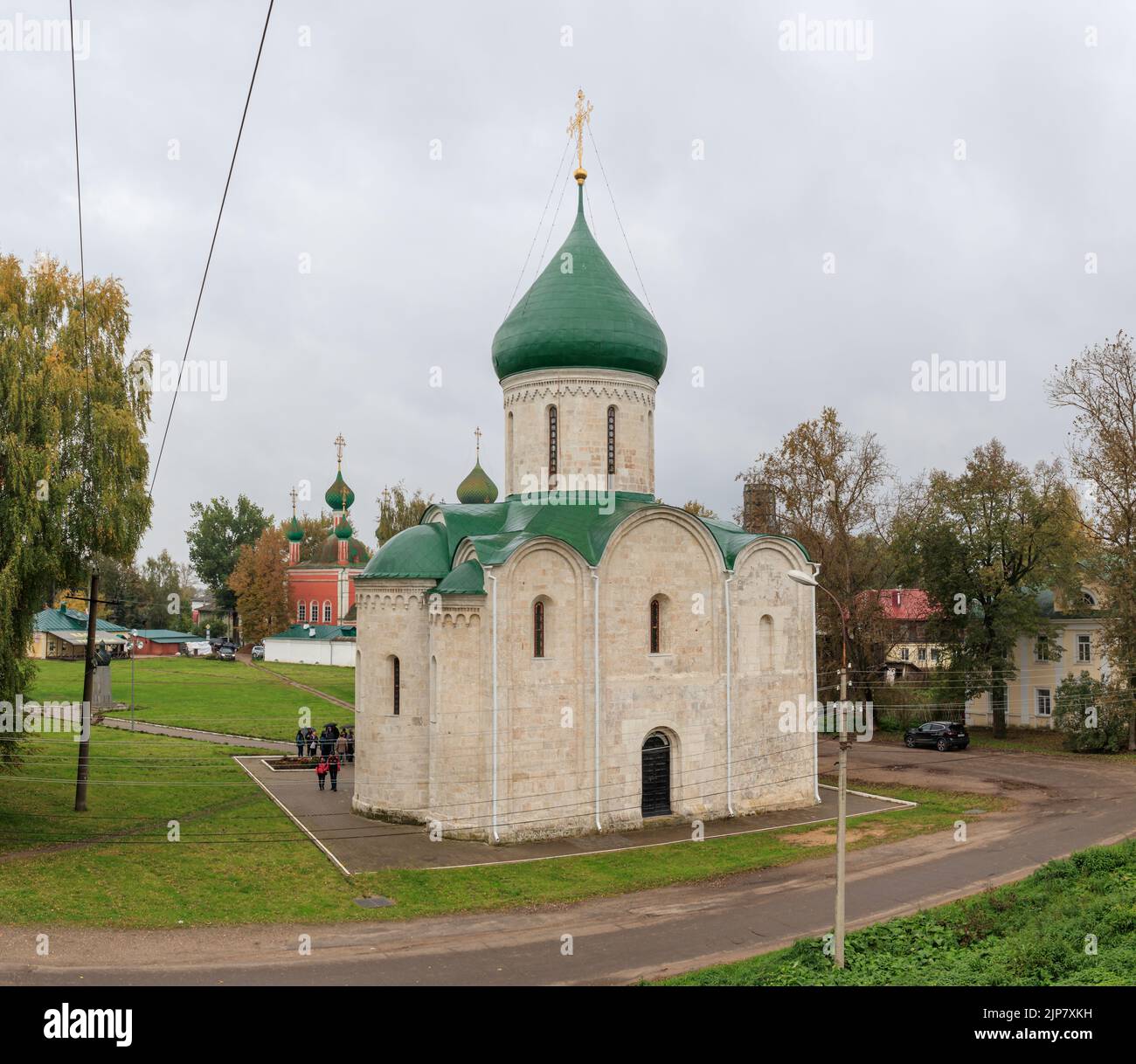 This church founded by Yuri Dolgoruky in 1152. Stock Photo