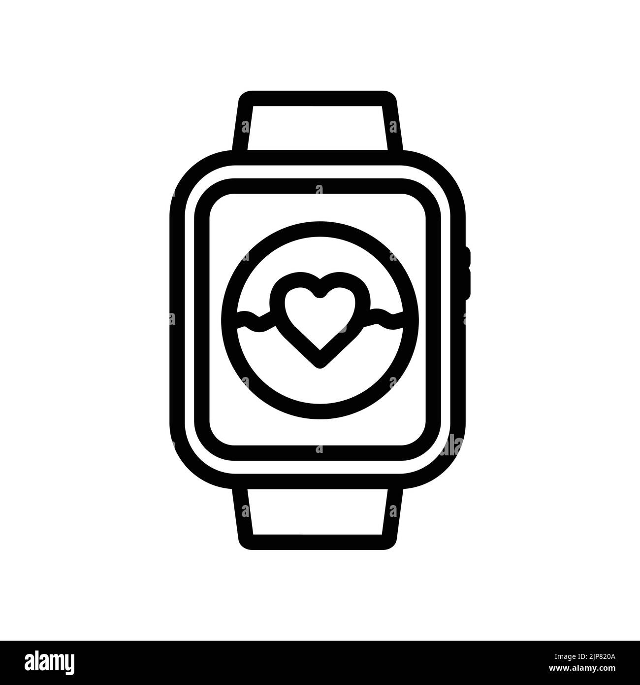 wrist watch clipart black and white hearts