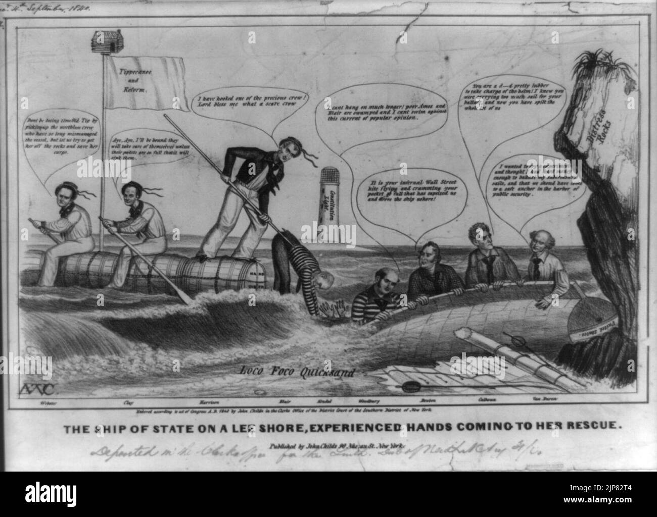 The ship of state on a lee shore, experienced hands coming to her