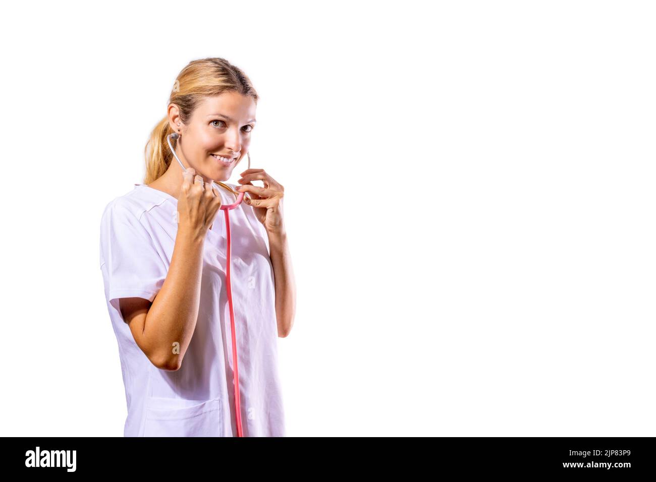 Doctor using stethoscope hi-res stock photography and images - Alamy