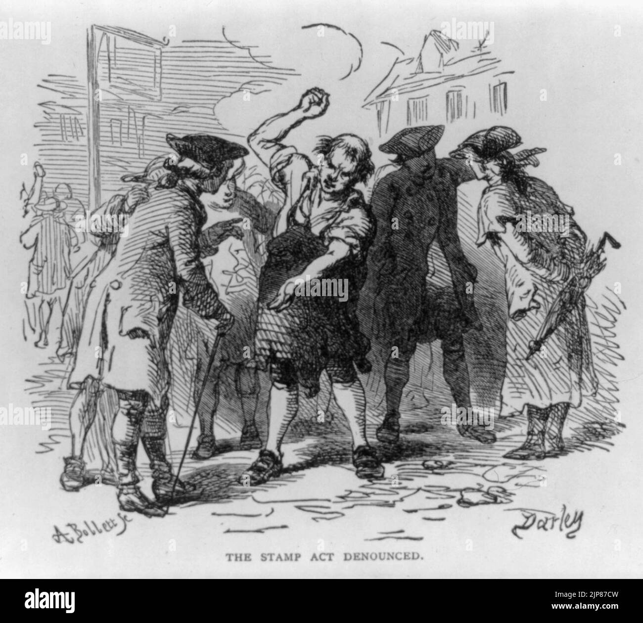 The Stamp Act denounced Stock Photo Alamy