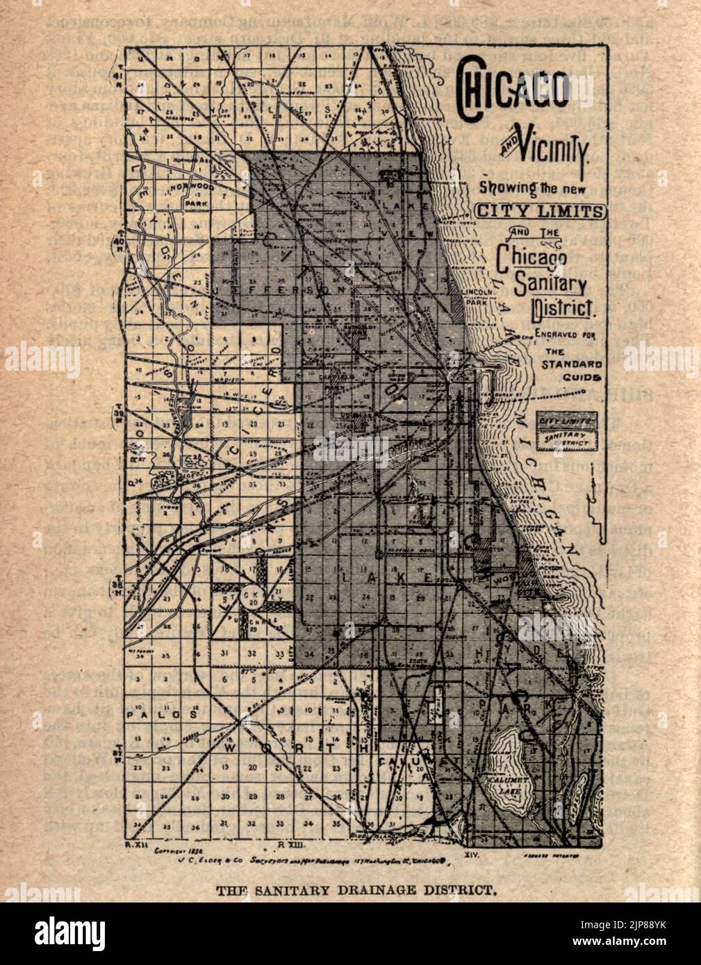 Map of Chicago and Vicinity from the book Chicago, the marvelous city