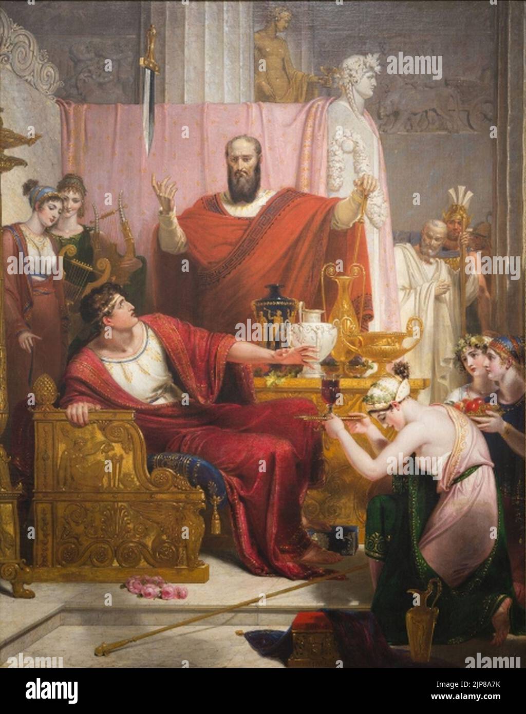 The Sword of Damocles, 1812 Stock Photo