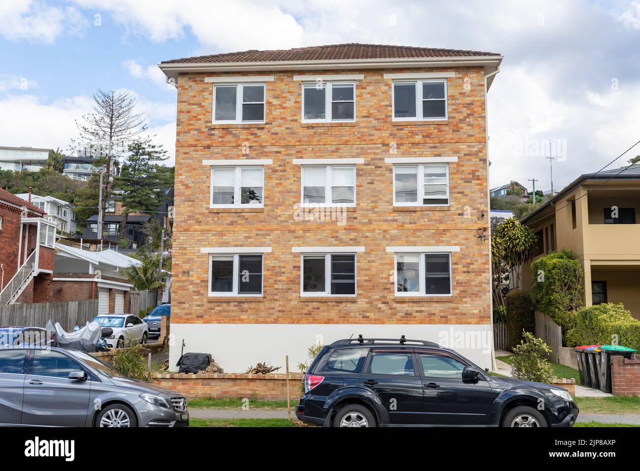 Freshwater beach village suburb in Sydney, apartment unit block