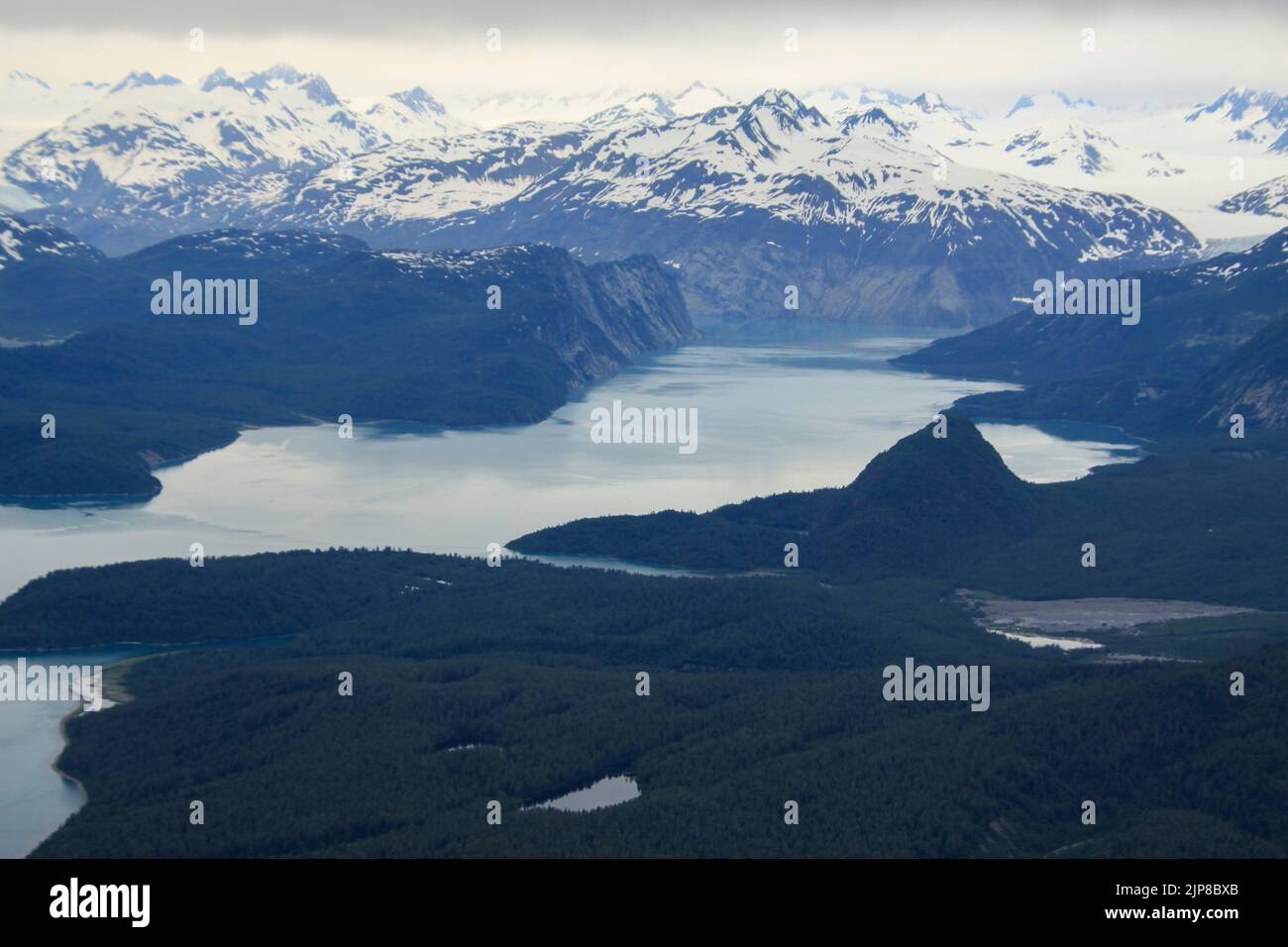 Aerial photography of Glacier Bay, Alaska Stock Photo Alamy