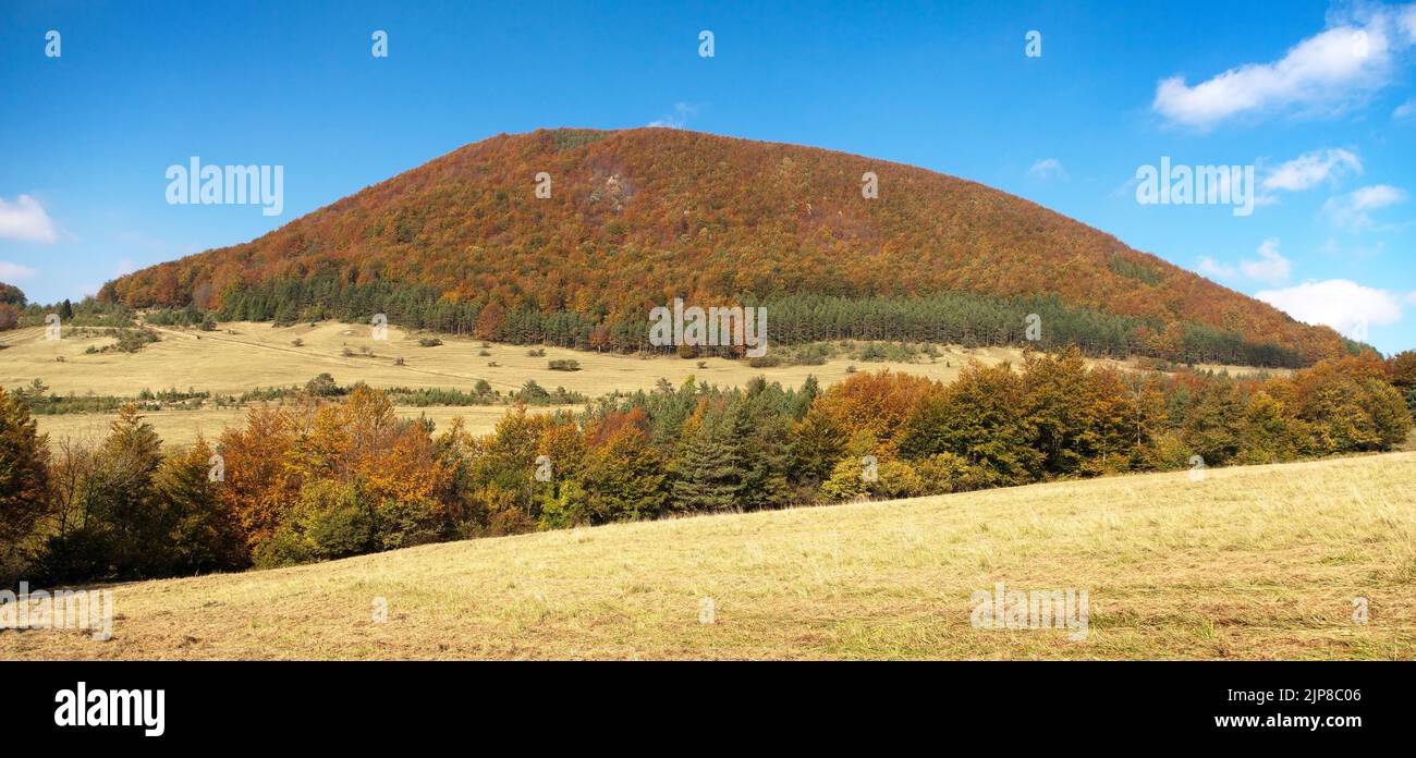 View from mount Strazov, Strazovske vrchy, Slovakia Stock Photo
