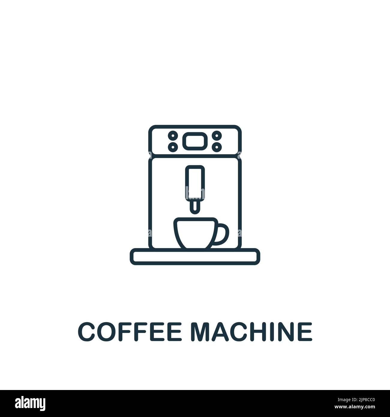 Coffee Machine icon. Line simple icon for templates, web design and