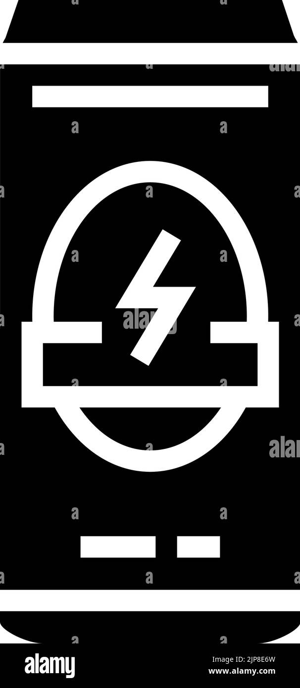 energy beverage drink glyph icon vector illustration Stock Vector Image ...