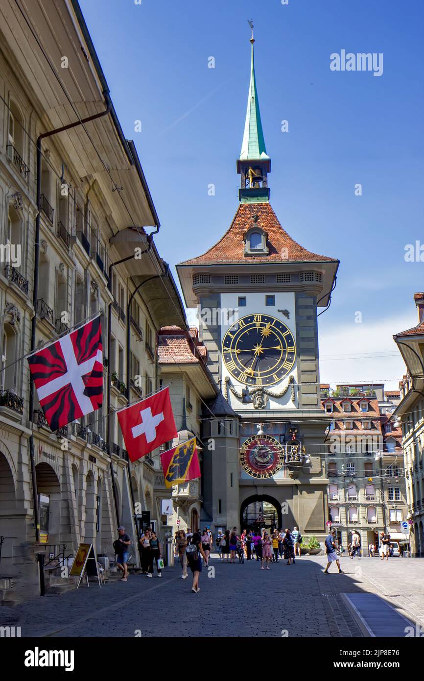 The Zytglogge is a medieval tower in Bern, Switzerland. Built in the early 13th century. Stock Photo