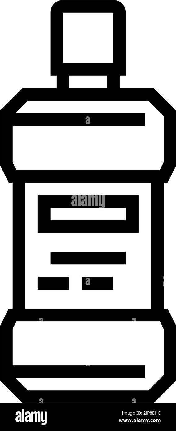 Line mouthwash icon Black and White Stock Photos & Images - Alamy