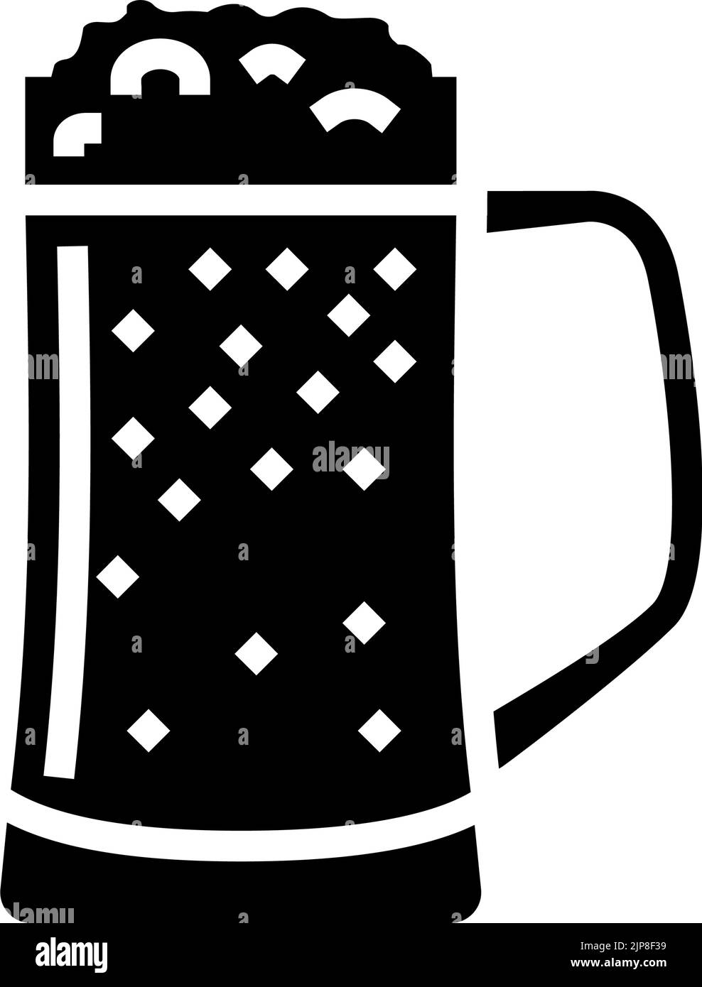 beer beverage drink glyph icon vector illustration Stock Vector Image ...