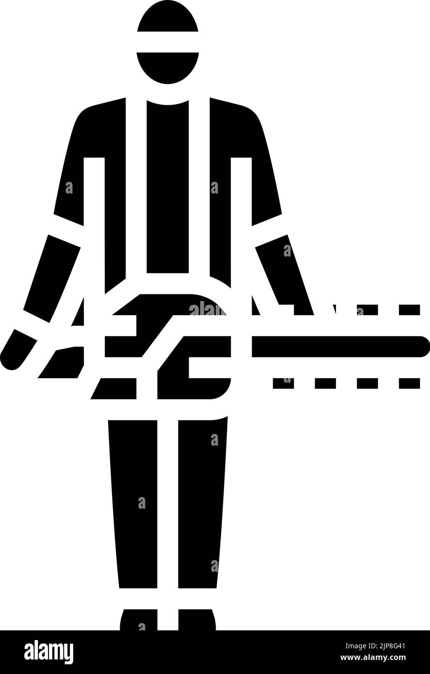 lumberjack wood timber glyph icon vector illustration Stock Vector ...