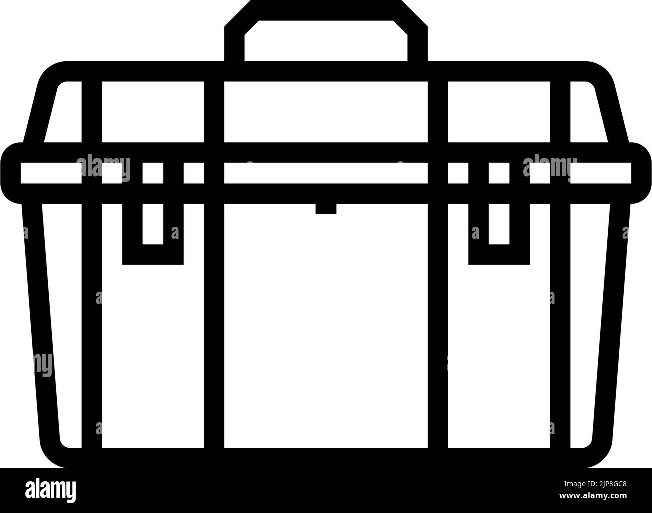 toolbox tool repair line icon vector illustration Stock Vector Image ...