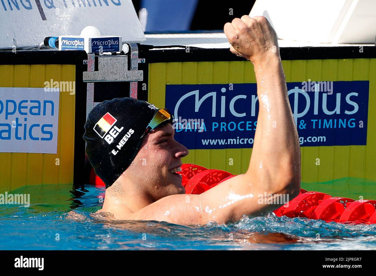 Rome, Italy, 16 August 2025. Belgian Elias Meeus pictured in action