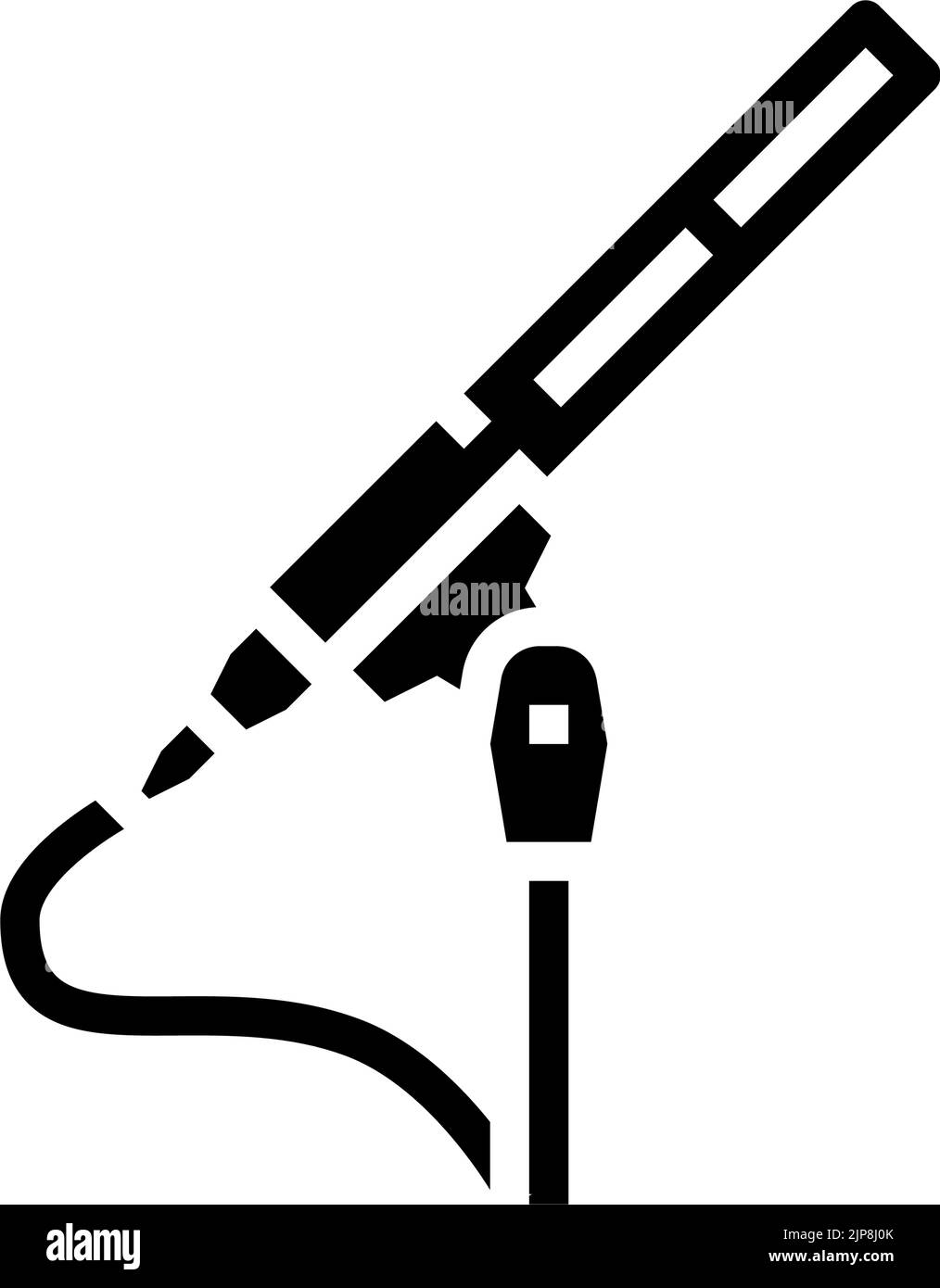 media mic microphone glyph icon vector illustration Stock Vector Image ...