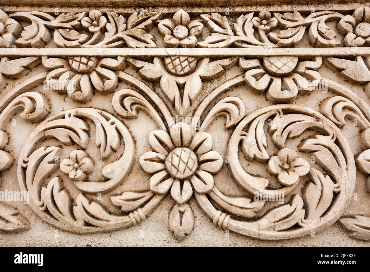 Carved wall relief, Chowmahalla Palace, Chowmahallat Palace, Nizam