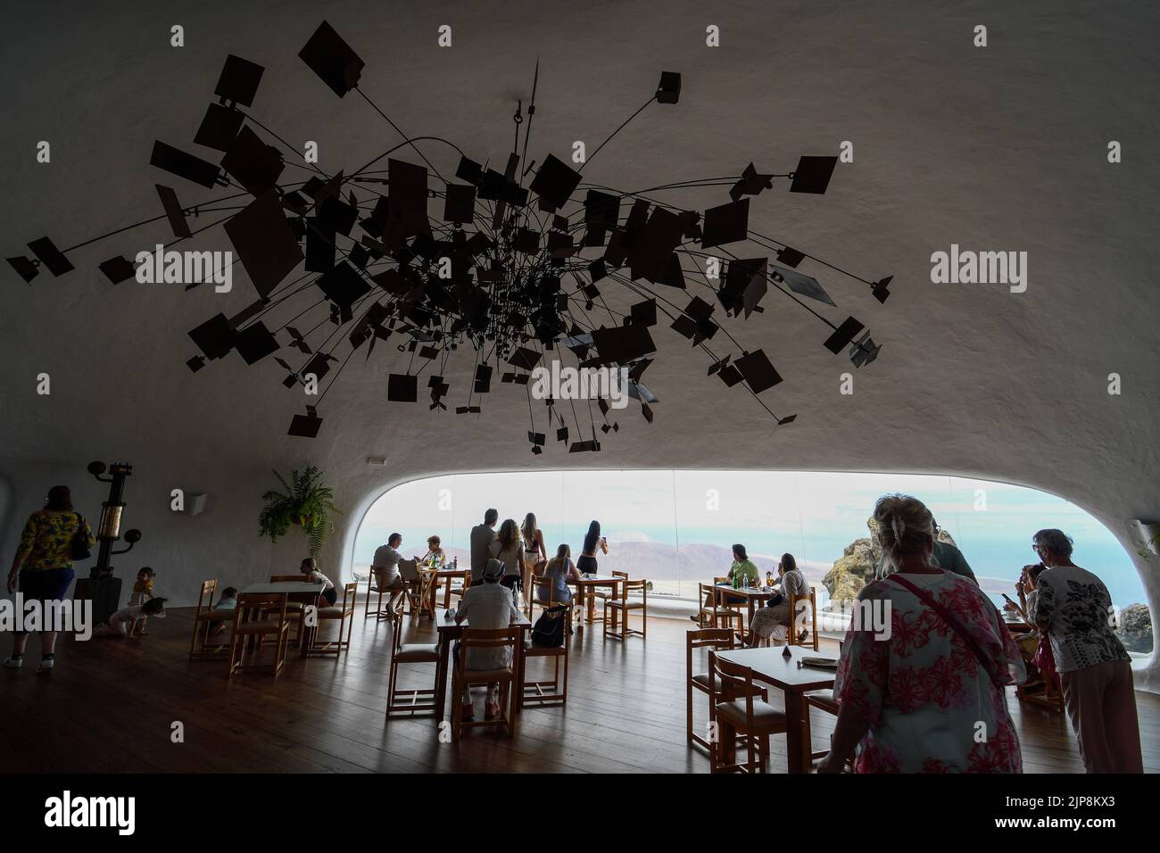 Interior view of Mirador del Río in Lanzarote Stock Photo