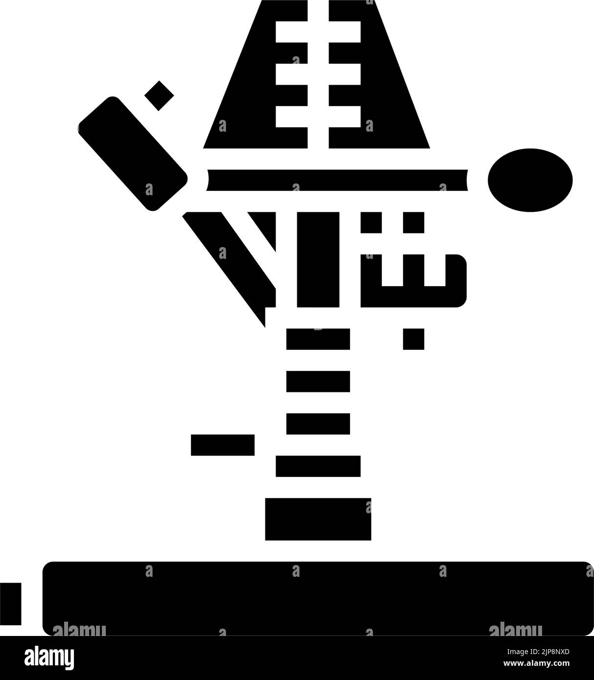 portable sprinkler water irrigation glyph icon vector illustration ...
