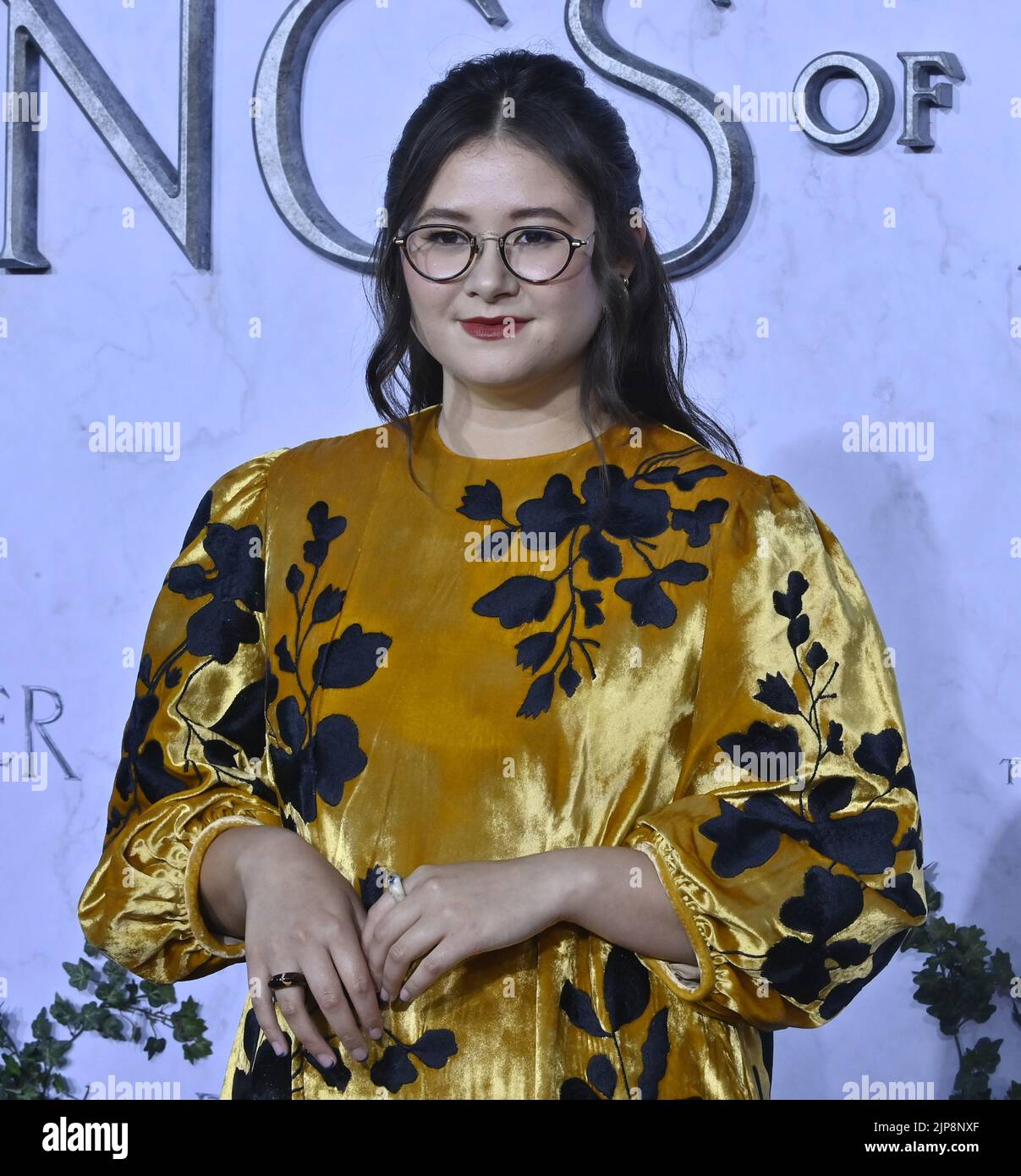 Culver City, United States. 16th Aug, 2022. Series regular Megan Richards attends the premiere of Amazon Prime Video's 'Lord of the Rings: The Rings of Power' at the Culver Studios in Culver City, California on August 15. 2022. Storyline: Epic drama set thousands of years before the events of J.R.R. Tolkien's 'The Hobbit' and 'The Lord of the Rings' follows an ensemble cast of characters, both familiar and new, as they confront the long-feared re-emergence of evil to Middle-earth. Photo by Jim Ruymen/UPI Credit: UPI/Alamy Live News Stock Photo