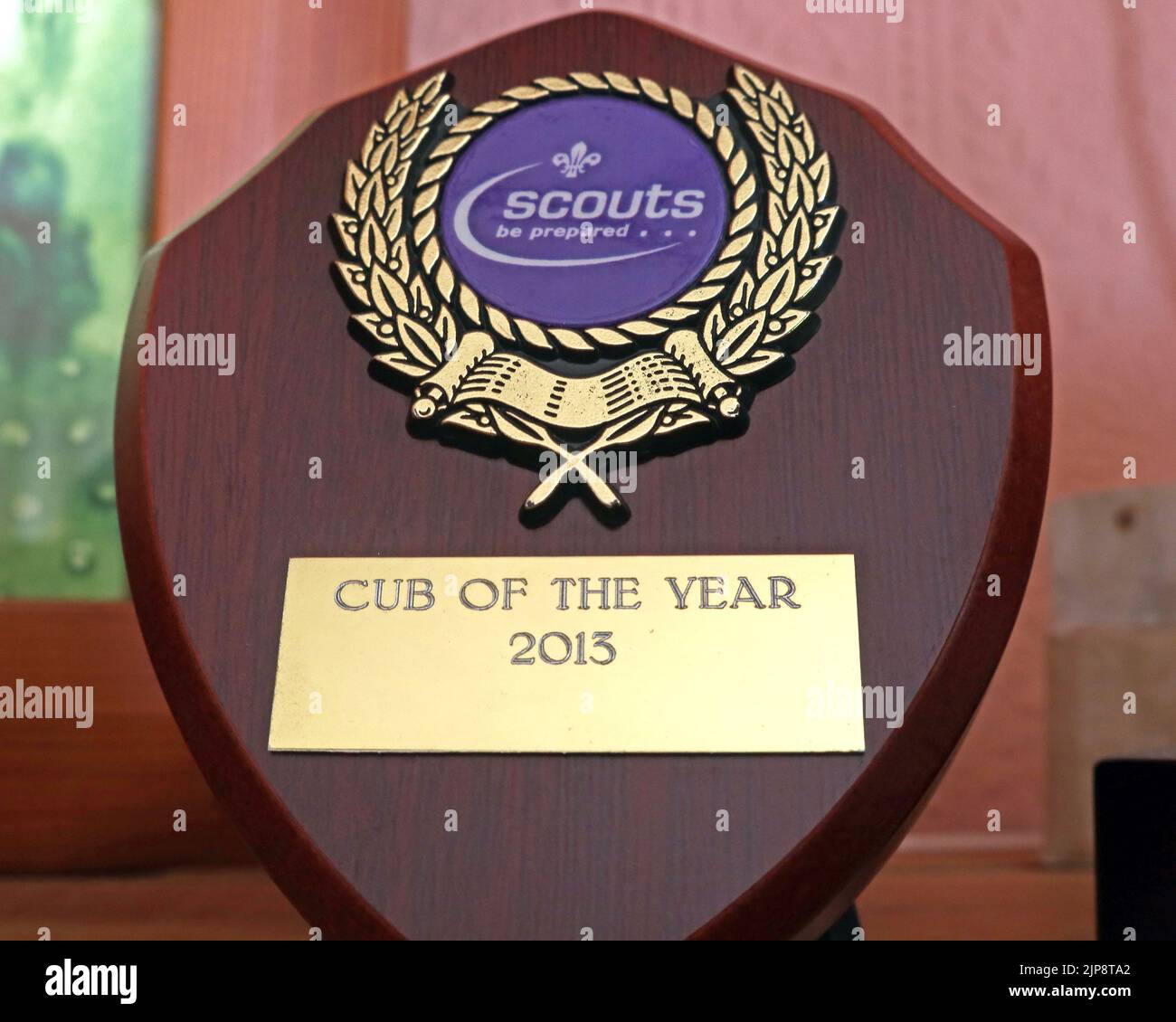 Scouts, cub of the year trophy, UK Stock Photo