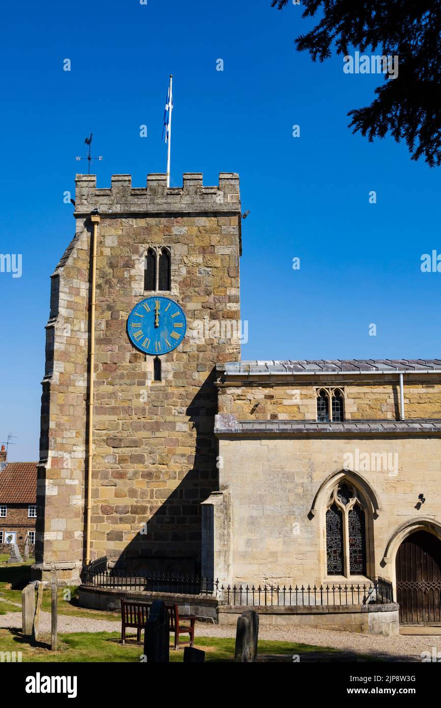 St Andrew's Parish Church, Aldborough, Yorkshire, England Stock Photo