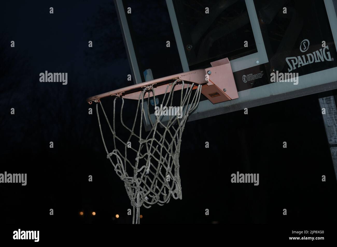 Torn Basketball Hoop Stock Photo Alamy